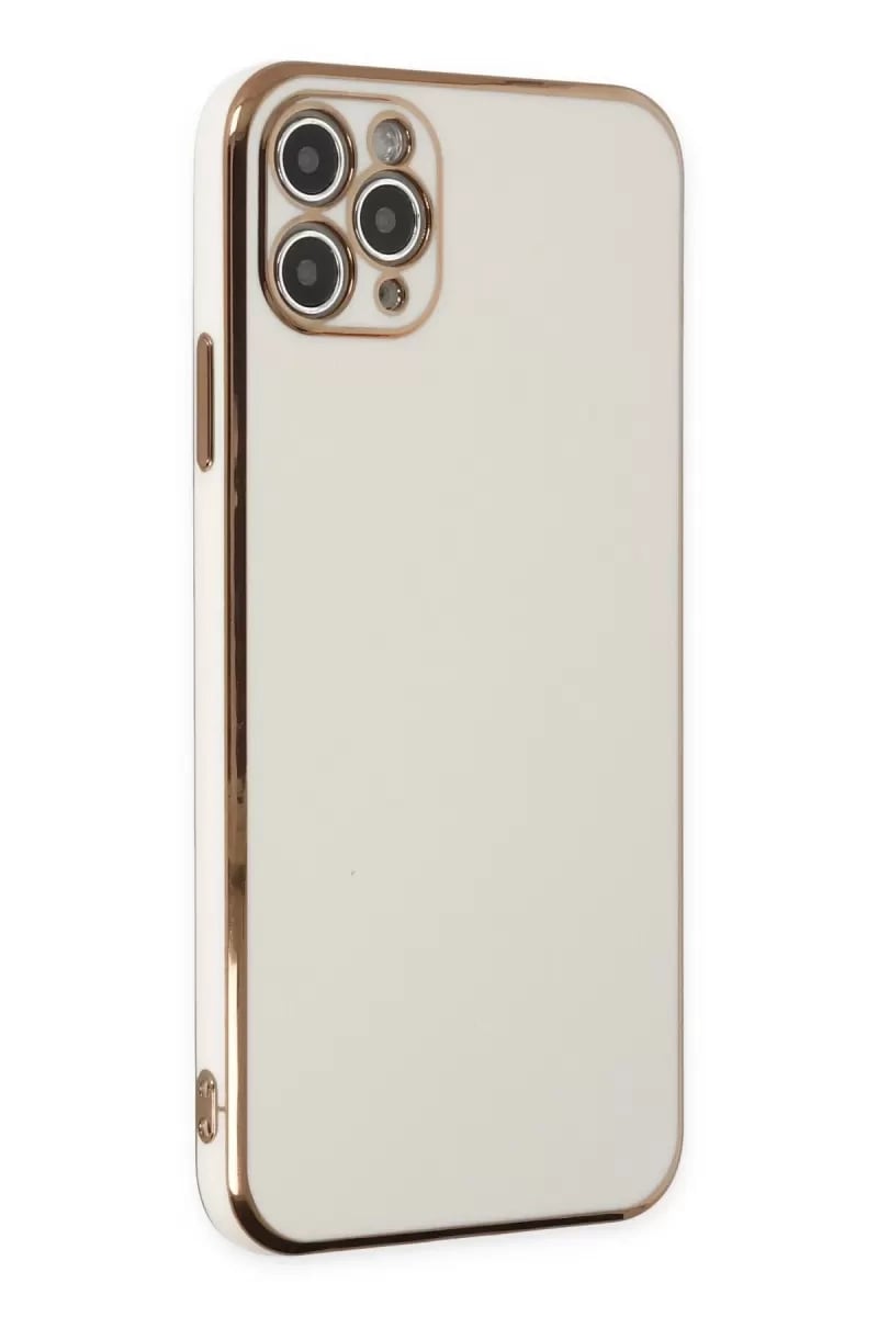 Apple iPhone 11 Pro Max Kılıf Volet Silikon - Beyaz