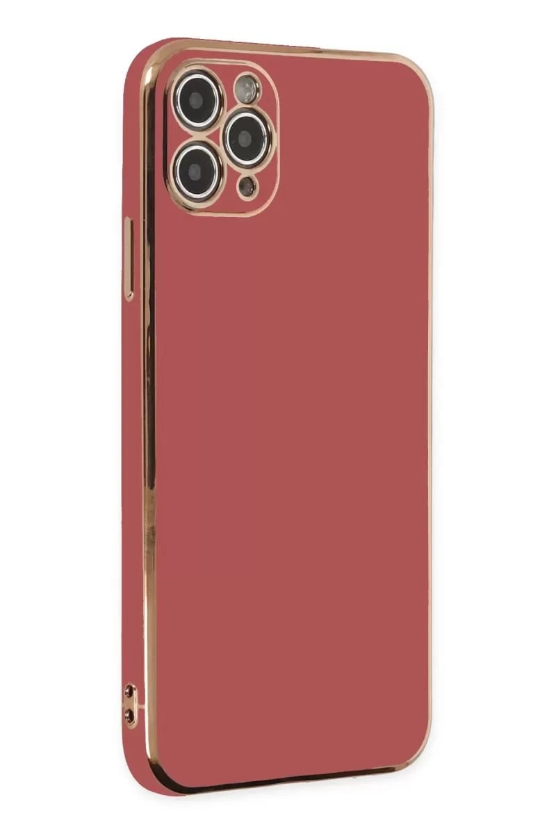 Apple iPhone 11 Pro Max Kılıf Volet Silikon - Kırmızı