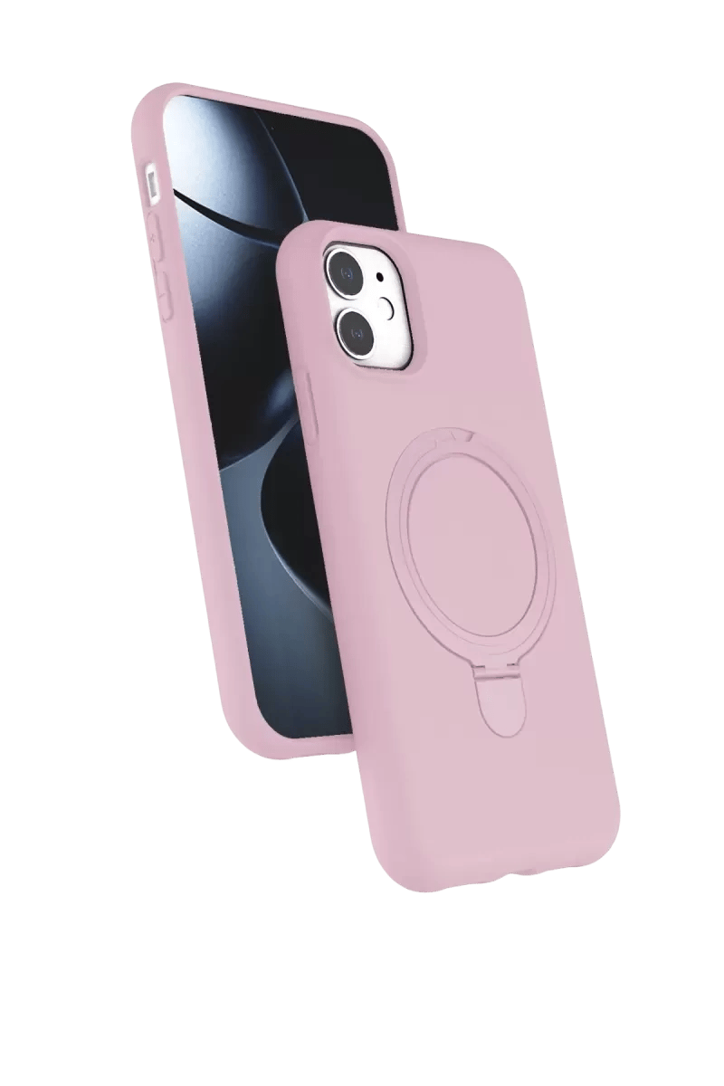 Apple iPhone 11 Regal Magsafe Standlı Kapak - Açık Pembe