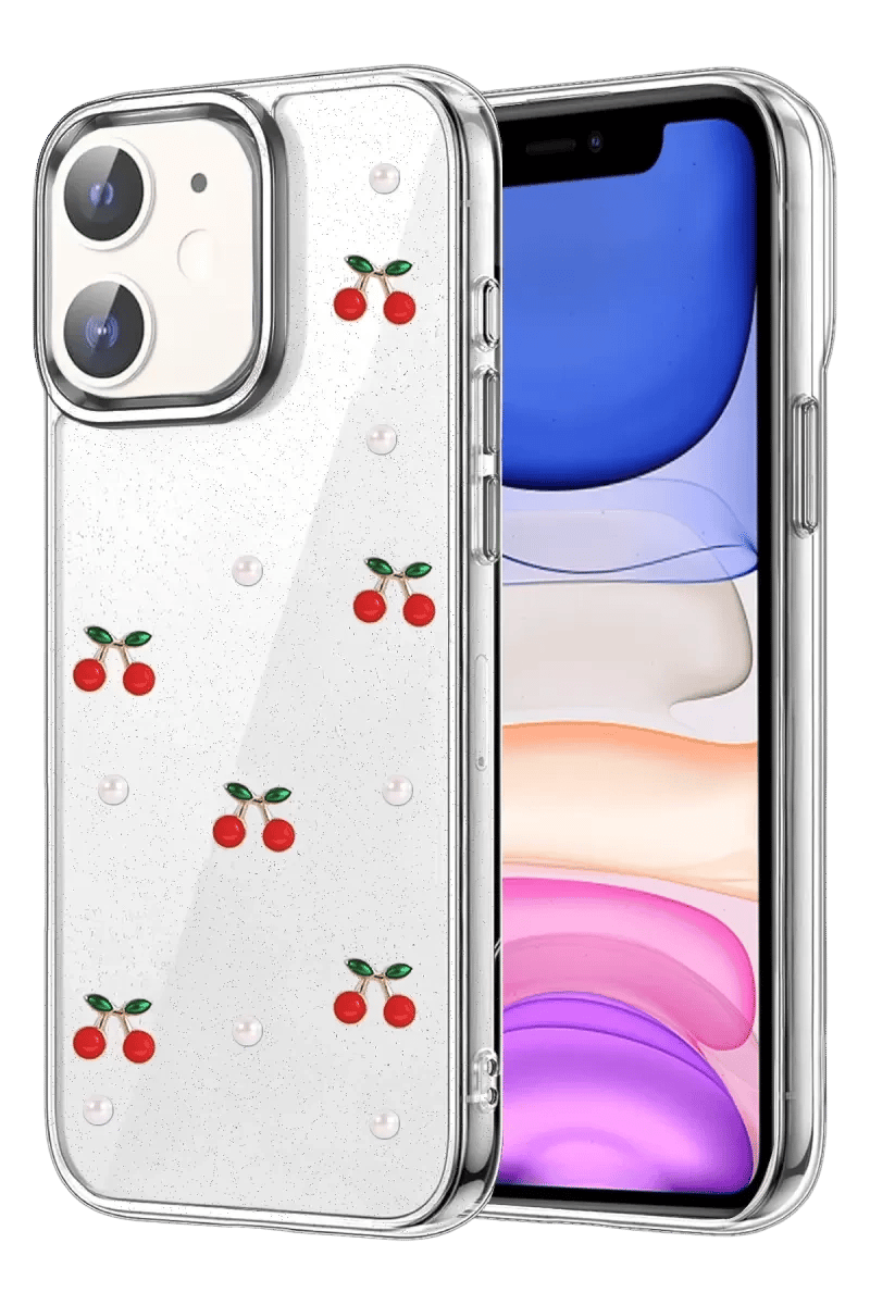 Apple iPhone 12 Fiyonk Desenli Kapak - Desen 9