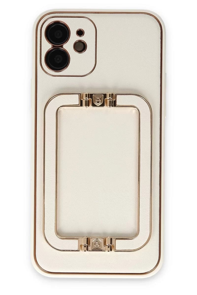 Apple iPhone 12 Kılıf Coco Elit Kapak - Beyaz