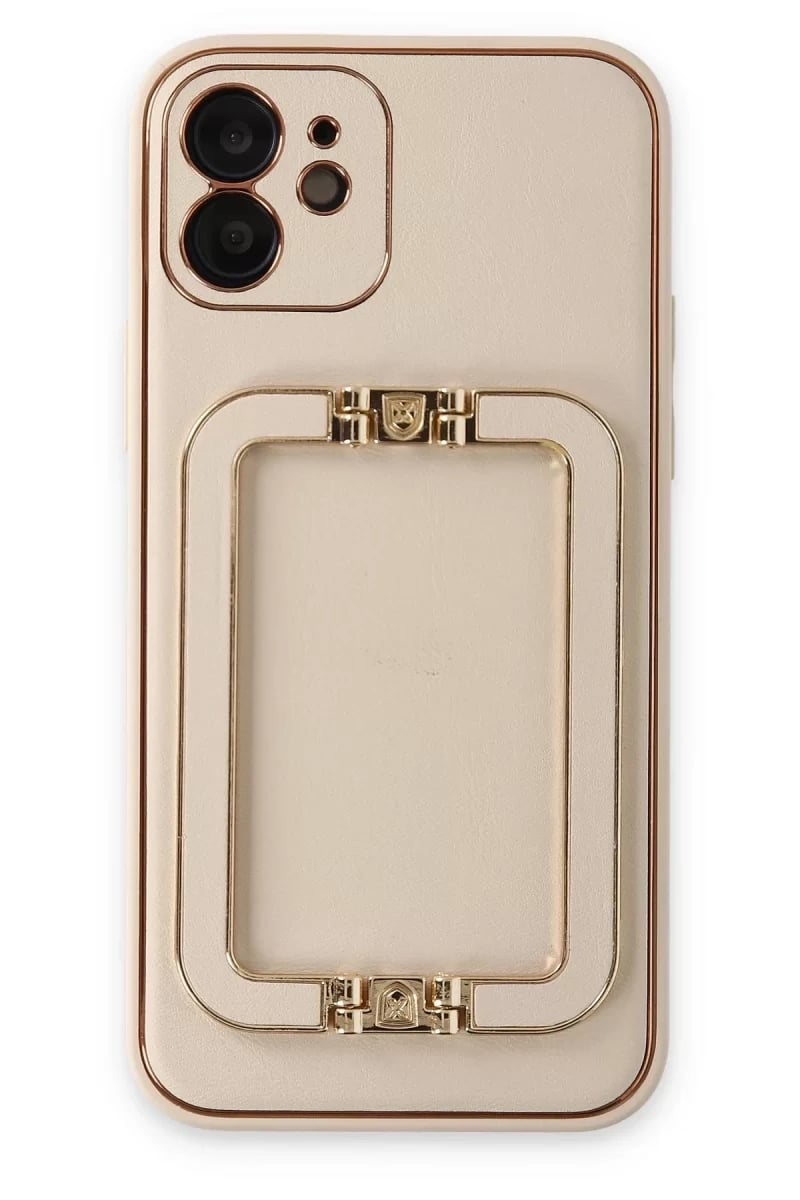 Apple iPhone 12 Kılıf Coco Elit Kapak - Gold