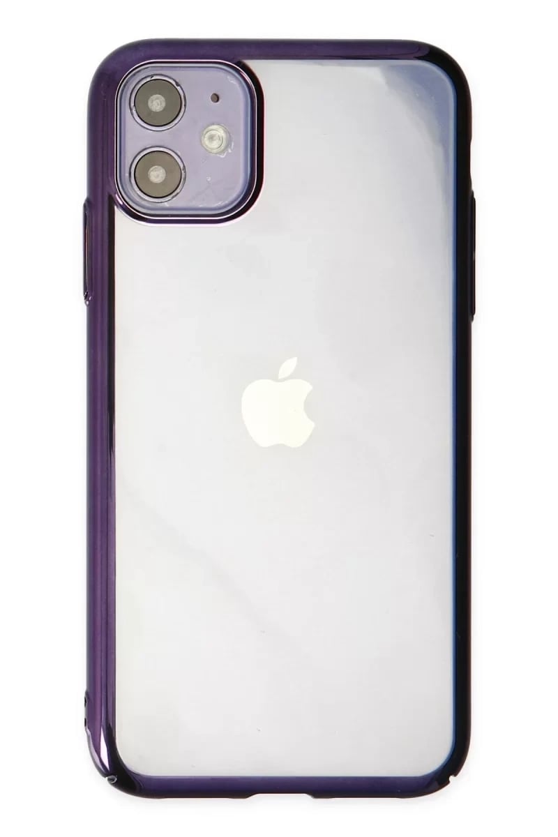 Apple iPhone 12 Kılıf Element Silikon - Mor