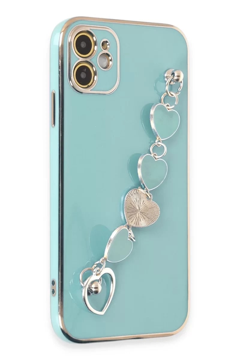 Apple iPhone 12 Kılıf Esila Silikon - Su Yeşili