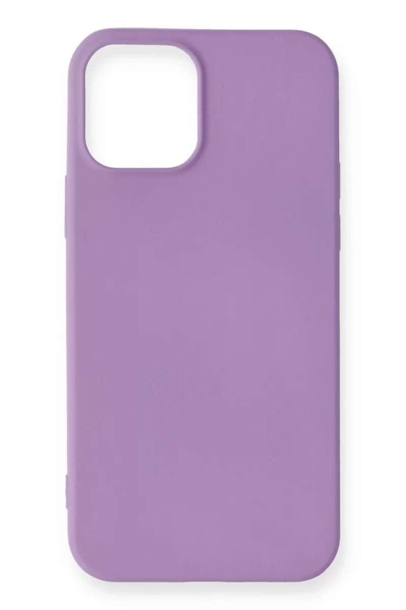 Apple iPhone 12 Mini Kılıf First Silikon - Lila
