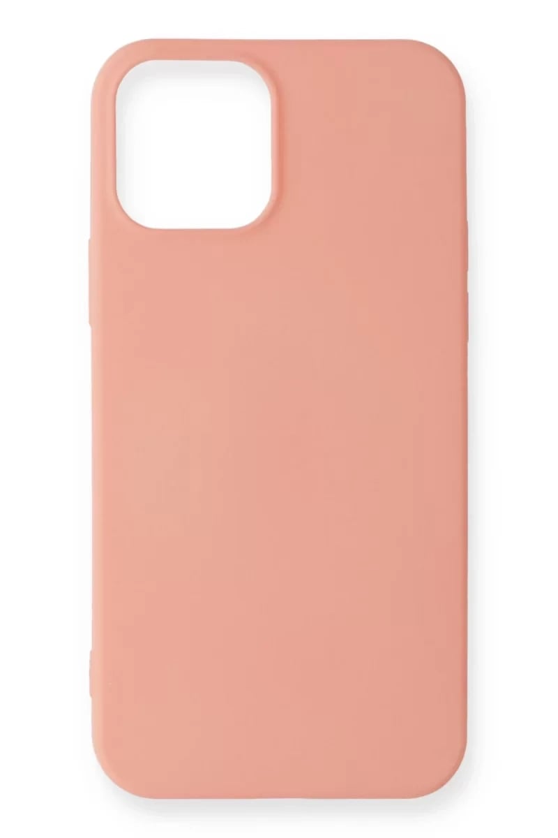 Apple iPhone 12 Mini Kılıf First Silikon - Pudra