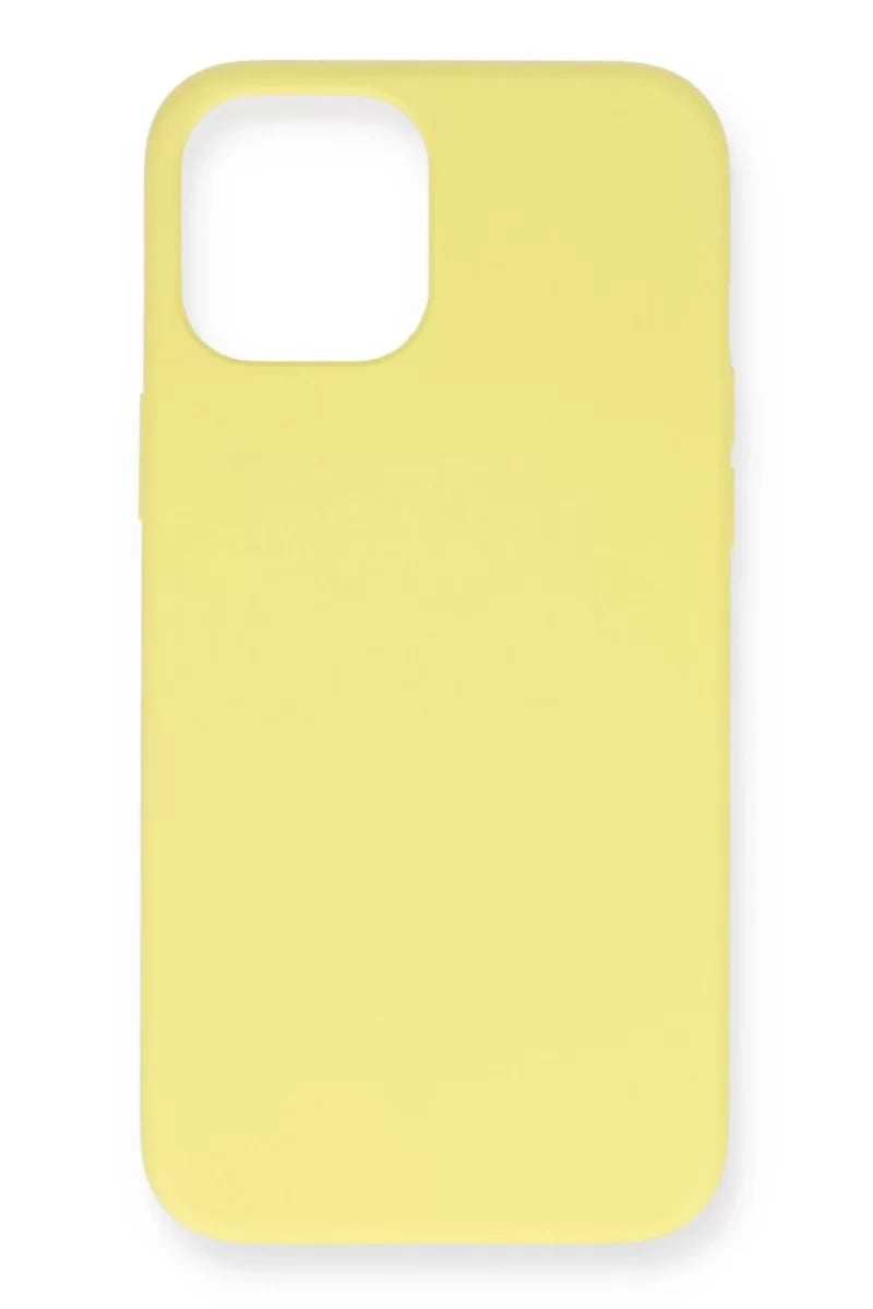 Apple iPhone 12 Mini Kılıf Nano içi Kadife Silikon - Sarı
