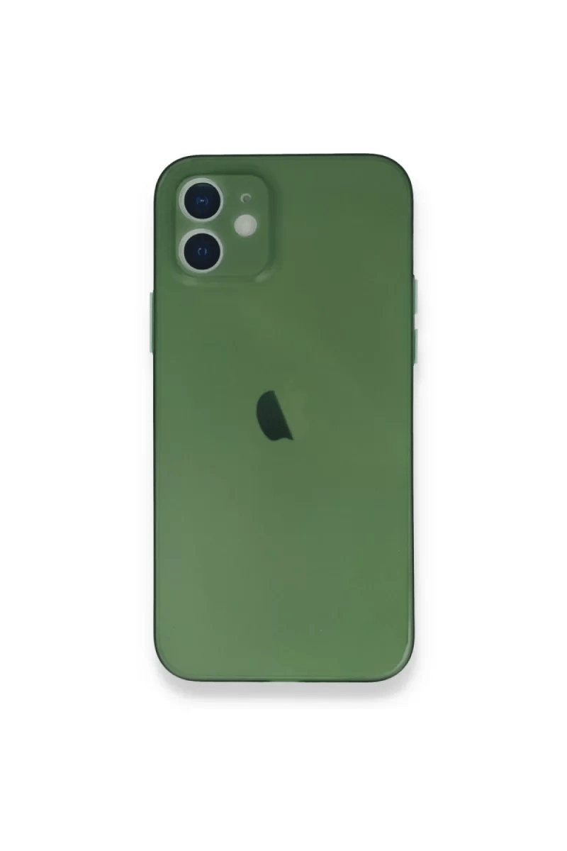 Apple iPhone 12 Mini Kılıf PP Ultra İnce Kapak - Yeşil