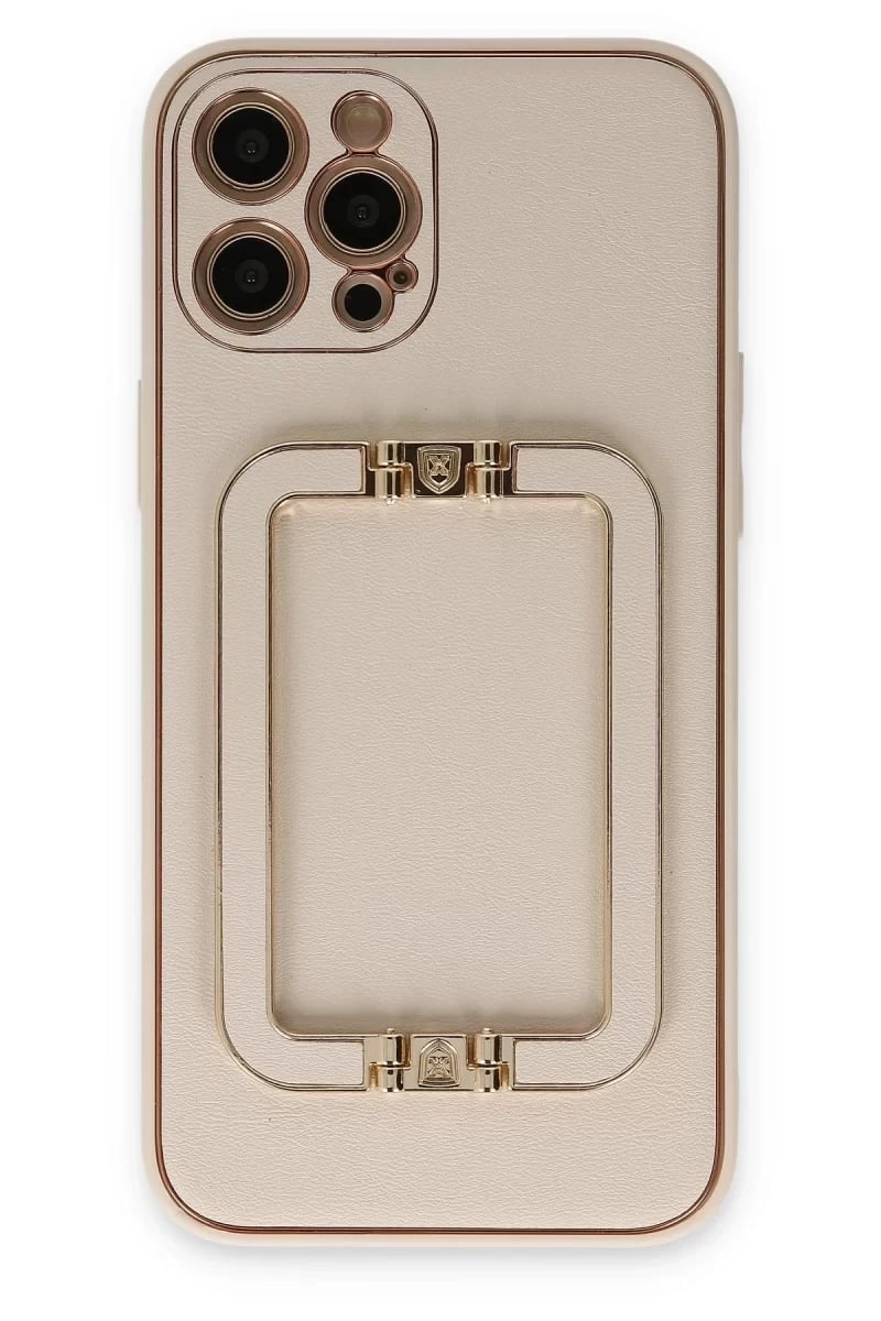 Apple iPhone 12 Pro Kılıf Coco Elit Kapak - Gold