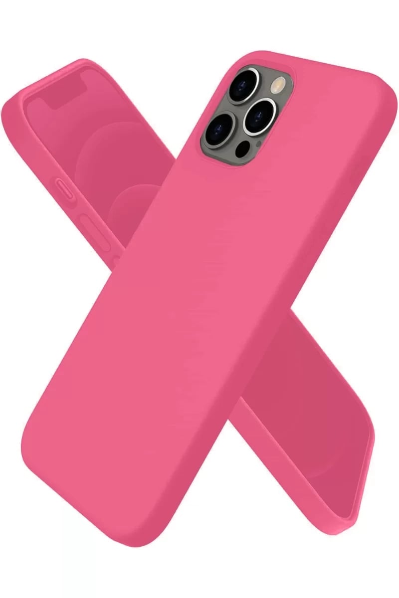 Apple iPhone 12 Pro Kılıf First Silikon - Pembe