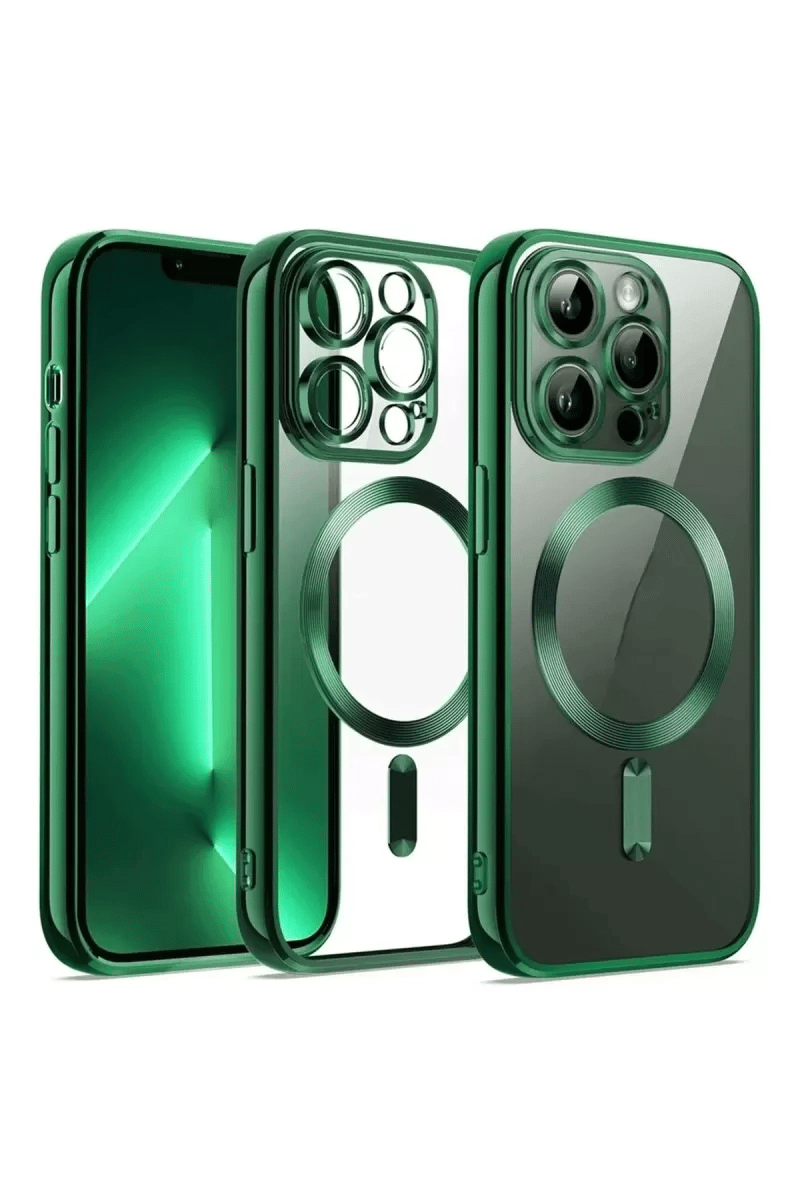 Apple iPhone 12 Pro Kılıf Kross Magneticsafe Kapak - Koyu Yeşil