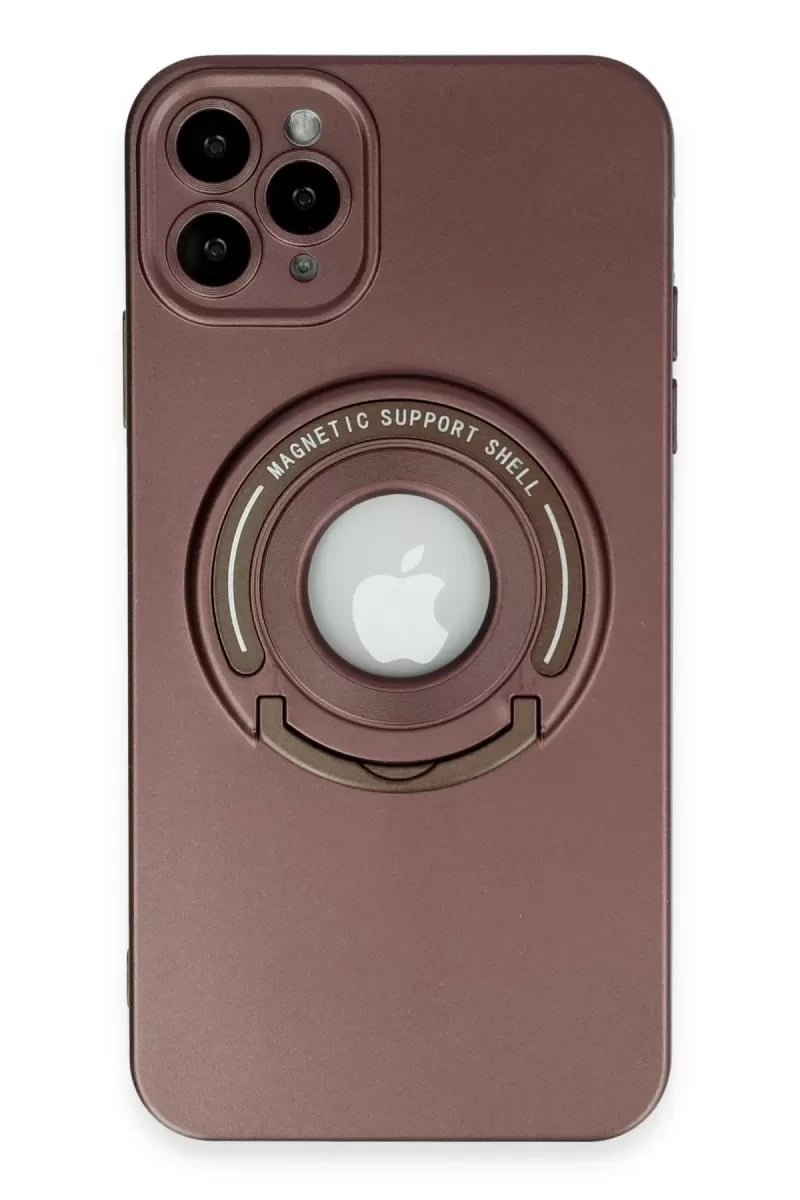 Apple iPhone 12 Pro Kılıf Lukka Magneticsafe Kapak - Kahverengi