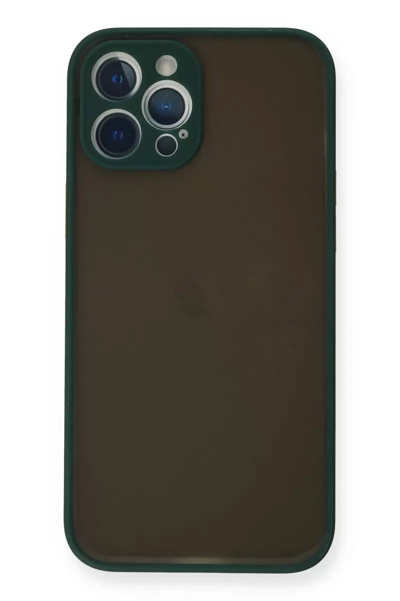 Apple iPhone 12 Pro Kılıf Montreal Silikon Kapak - Yeşil