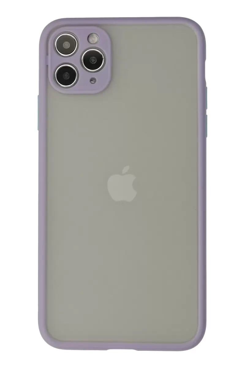 Apple iPhone 12 Pro Kılıf Montreal Silikon Kapak - Mor