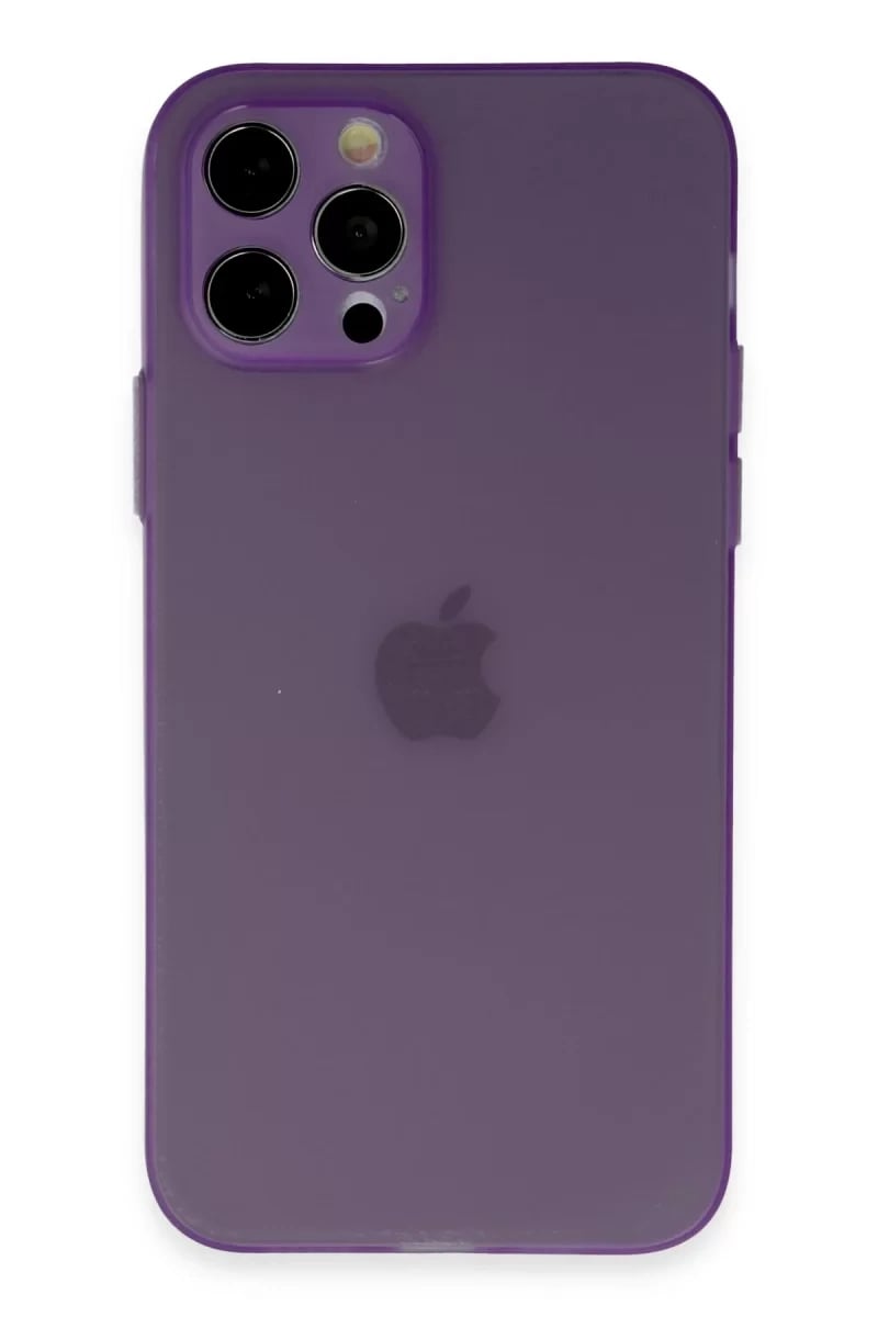 Apple iPhone 12 Pro Kılıf Puma Silikon - Koyu Mor