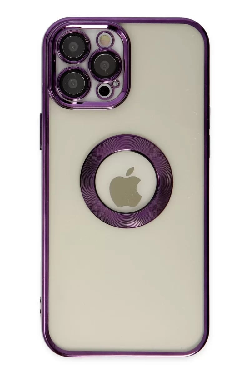 Apple iPhone 12 Pro Kılıf Slot Silikon - Mor