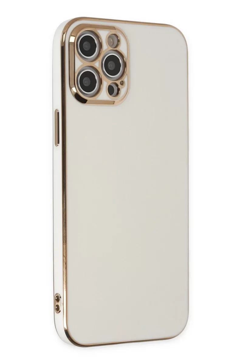 Apple iPhone 12 Pro Kılıf Volet Silikon - Beyaz