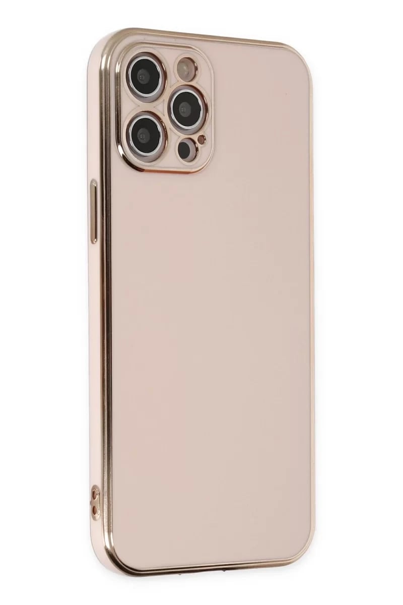 Apple iPhone 12 Pro Kılıf Volet Silikon - Pembe