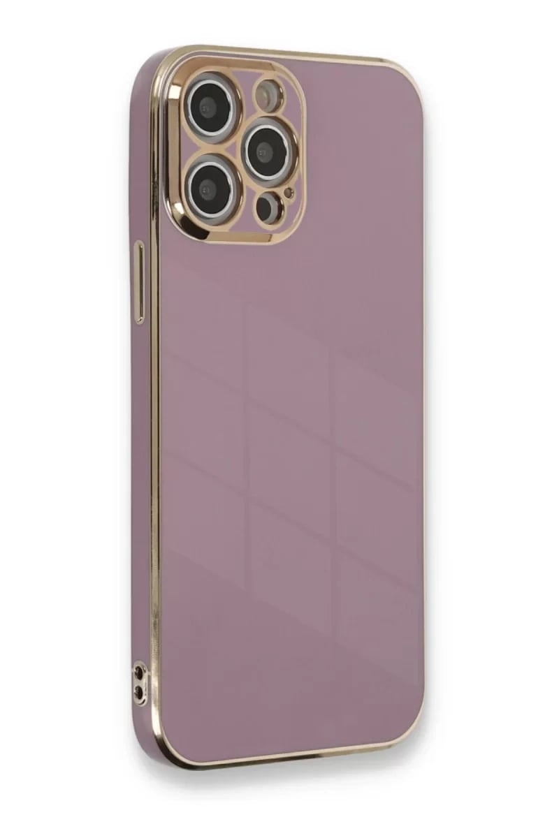 Apple iPhone 12 Pro Kılıf Volet Silikon - Mor