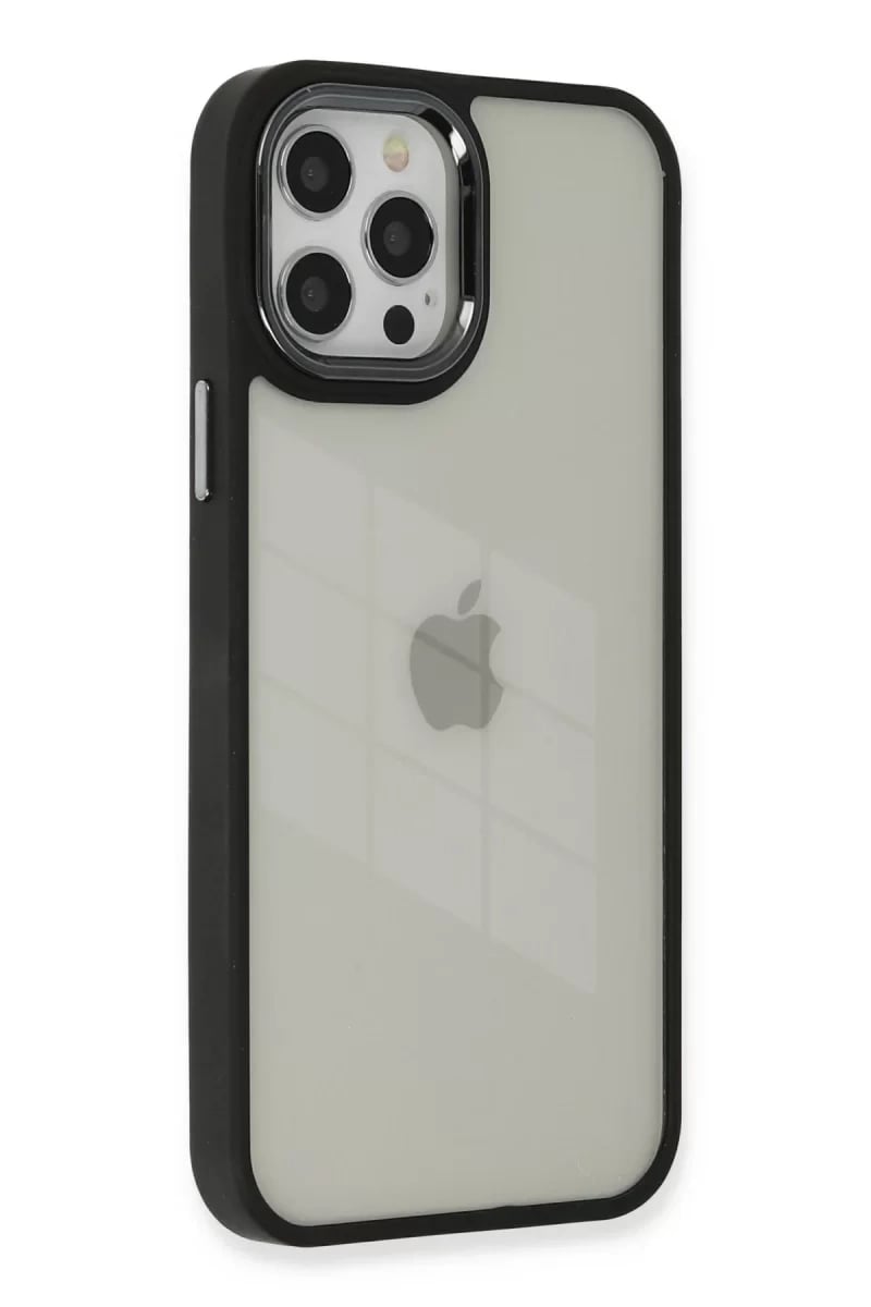 Apple iPhone 12 Pro Max Kılıf Dora Kapak - Siyah