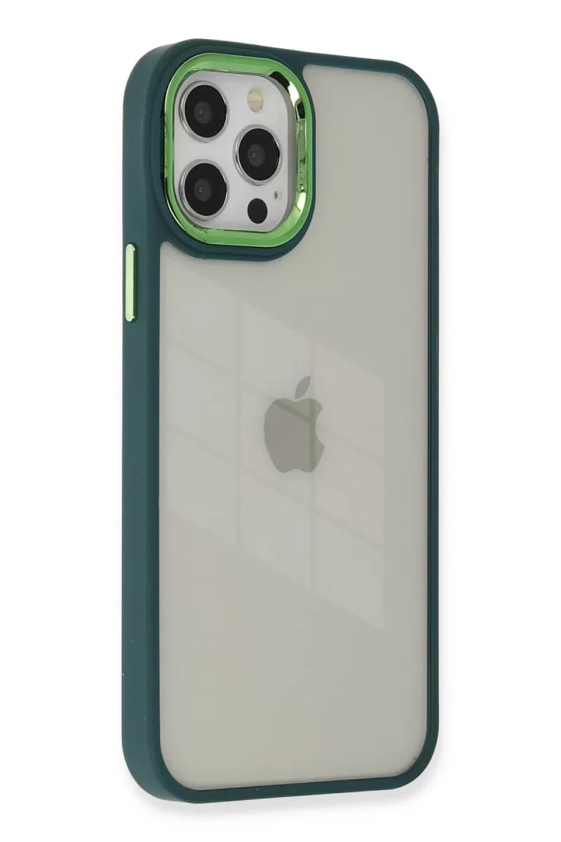 Apple iPhone 12 Pro Max Kılıf Dora Kapak - Haki Yeşil