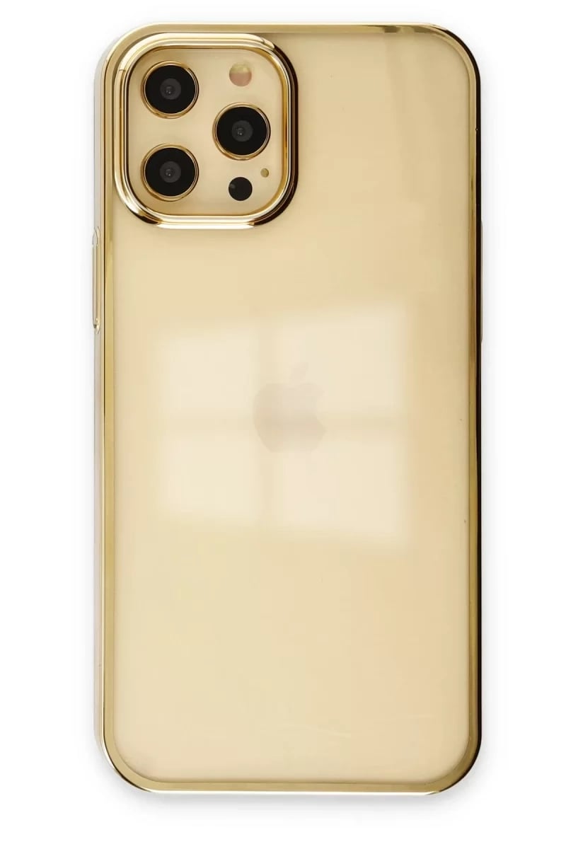 Apple iPhone 12 Pro Max Kılıf Element Silikon - Gold