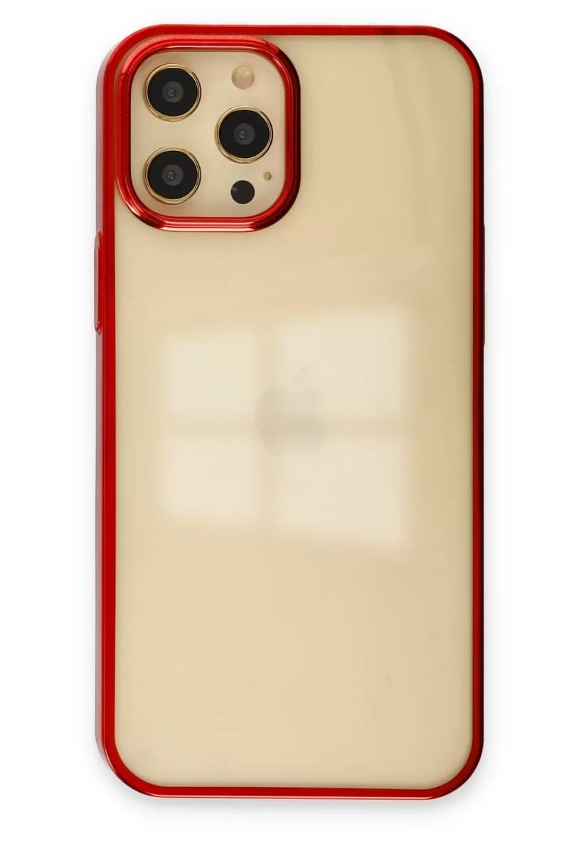Apple iPhone 12 Pro Max Kılıf Element Silikon - Kırmızı