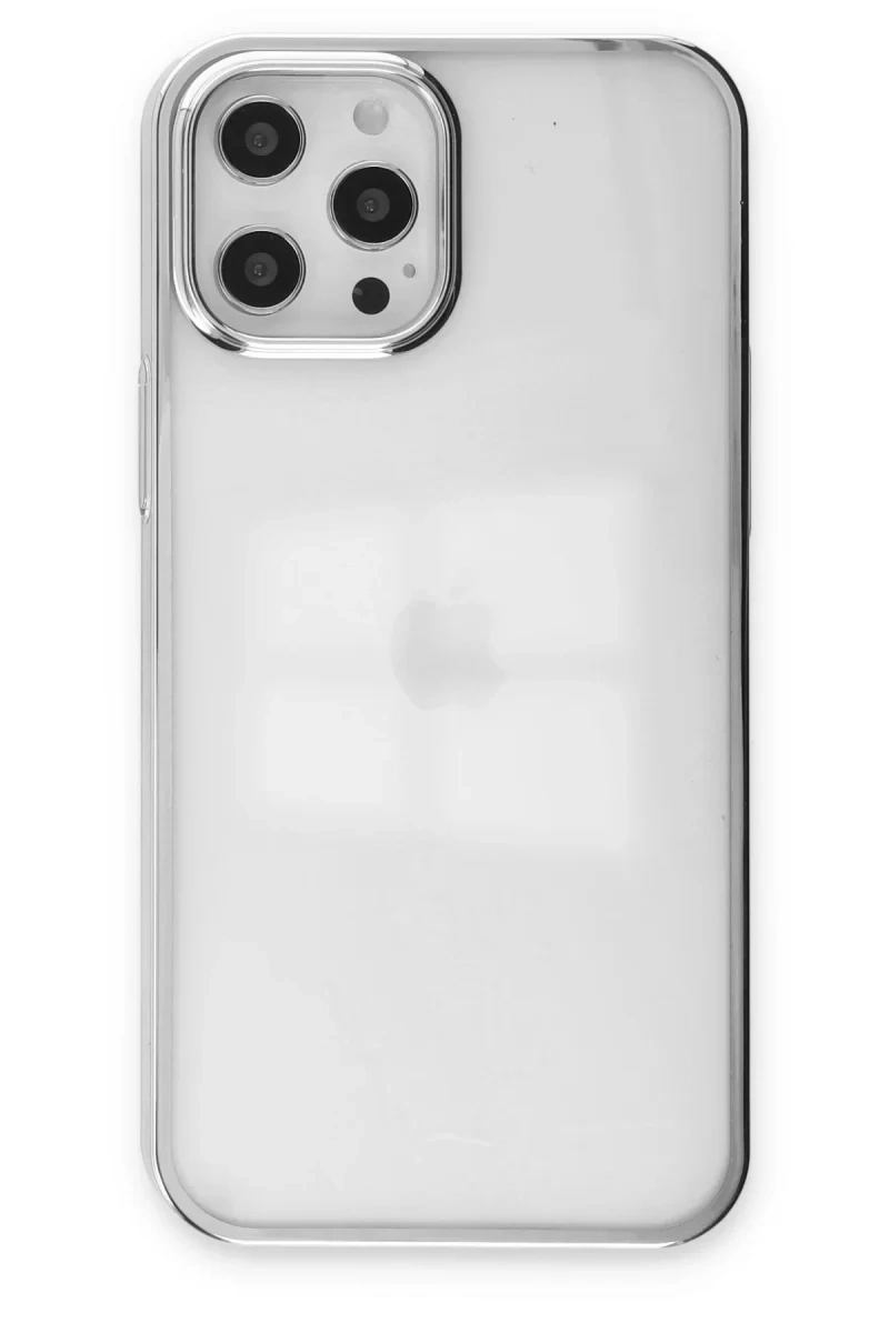 Apple iPhone 12 Pro Max Kılıf Element Silikon - Gümüş