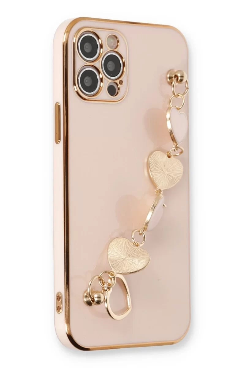 Apple iPhone 12 Pro Max Kılıf Esila Silikon - Pudra