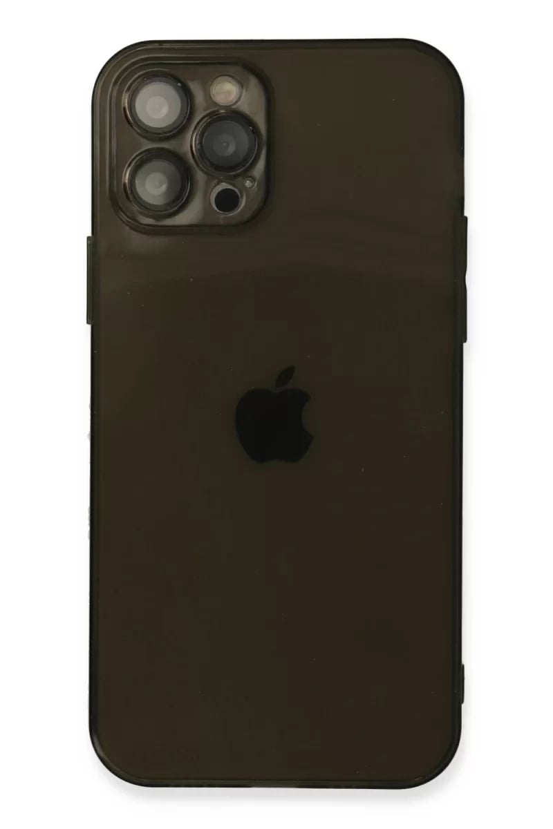 Apple iPhone 12 Pro Max Kılıf Fly Lens Silikon - Siyah