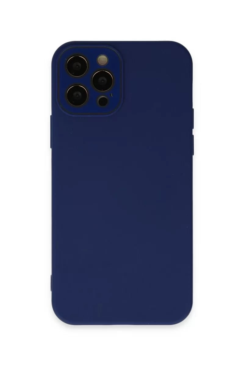Apple iPhone 12 Pro Max Kılıf Lansman Glass Kapak - Sky Blue
