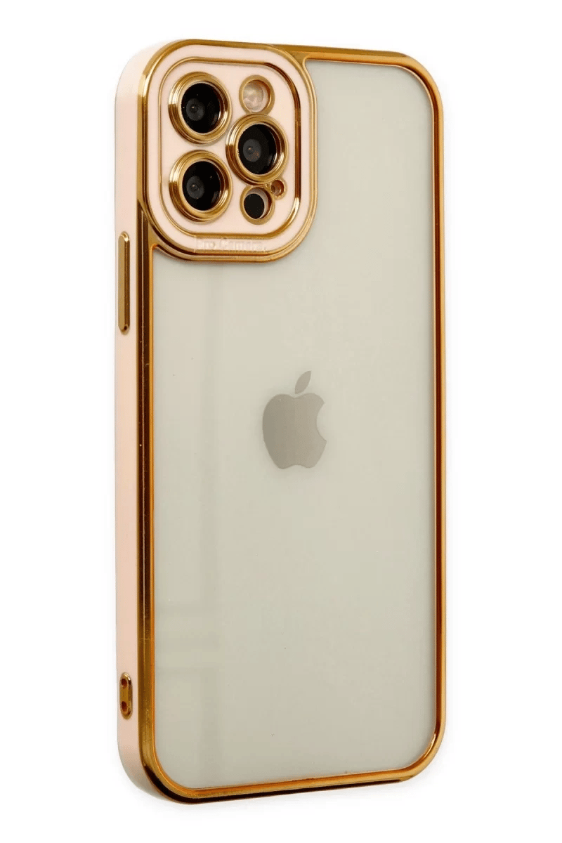 Apple iPhone 12 Pro Max Kılıf Liva Lens Silikon - Rose