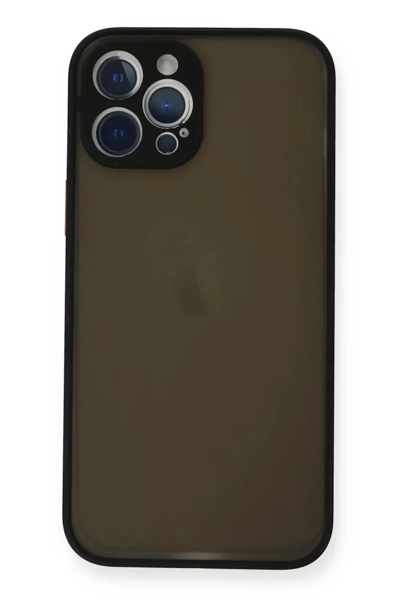 Apple iPhone 12 Pro Max Kılıf Montreal Silikon Kapak - Siyah