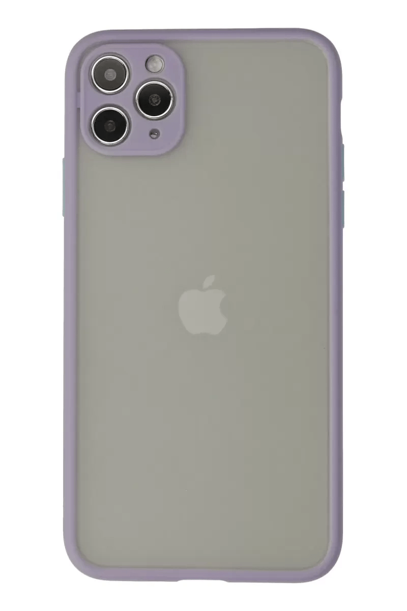 Apple iPhone 12 Pro Max Kılıf Montreal Silikon Kapak - Mor