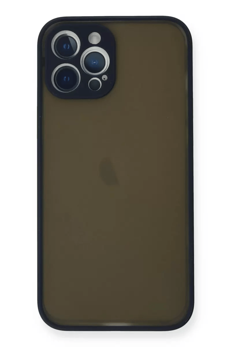 Apple iPhone 12 Pro Max Kılıf Montreal Silikon Kapak - Lacivert