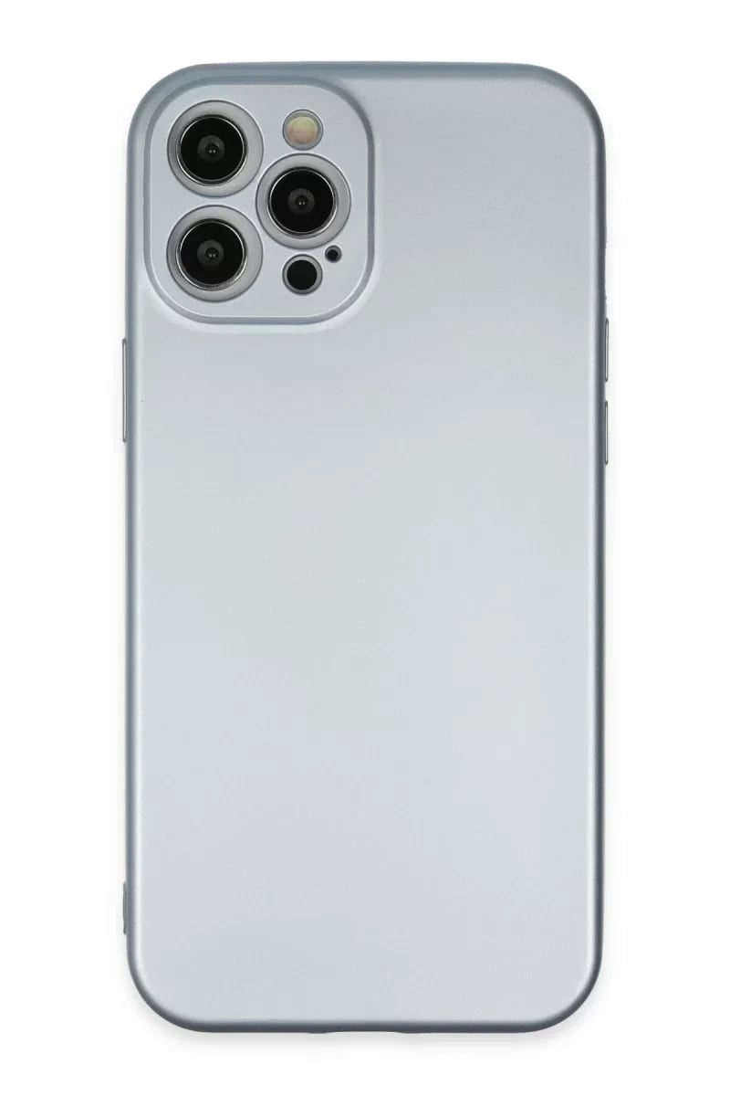 Apple iPhone 12 Pro Max Kılıf Nano içi Kadife Silikon - Sky Blue