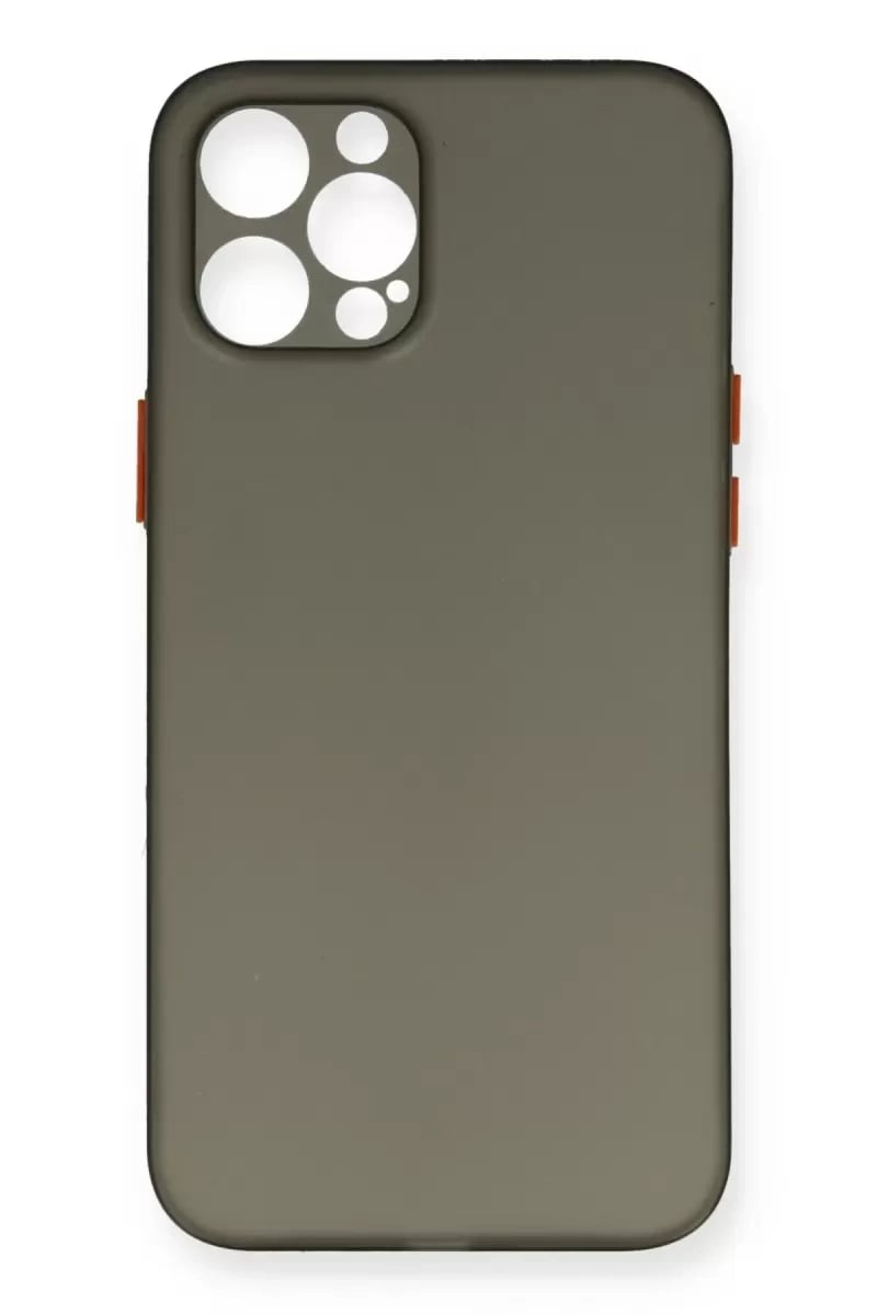 Apple iPhone 12 Pro Max Kılıf PP Ultra İnce Kapak - Gri