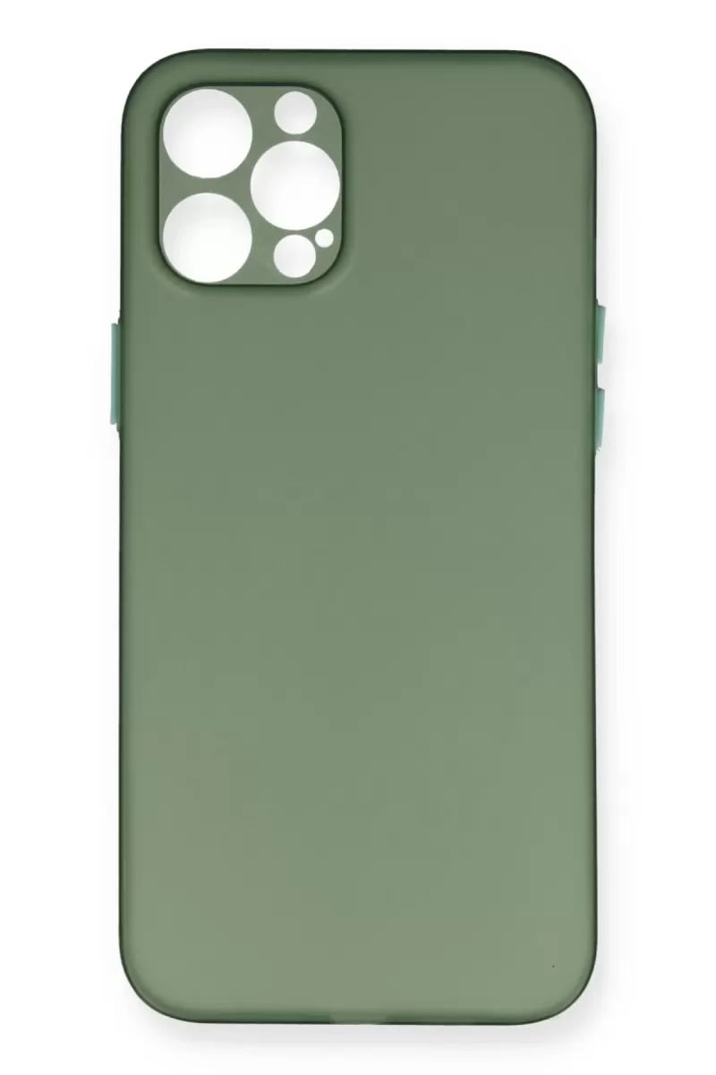 Apple iPhone 12 Pro Max Kılıf PP Ultra İnce Kapak - Yeşil
