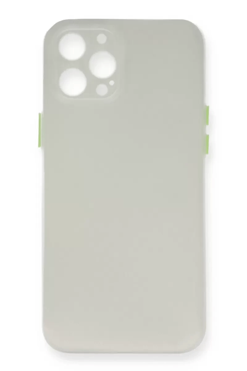 Apple iPhone 12 Pro Max Kılıf PP Ultra İnce Kapak - Beyaz