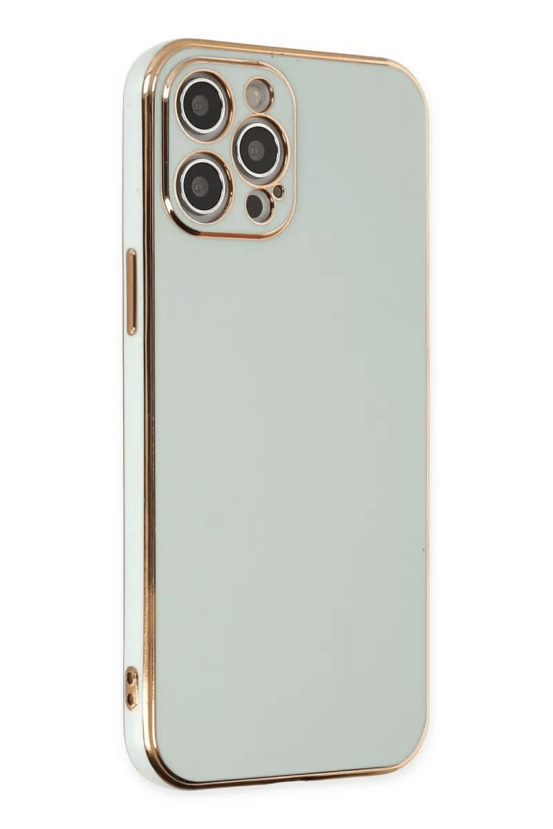 Apple iPhone 12 Pro Max Kılıf Volet Silikon - Açık Yeşil