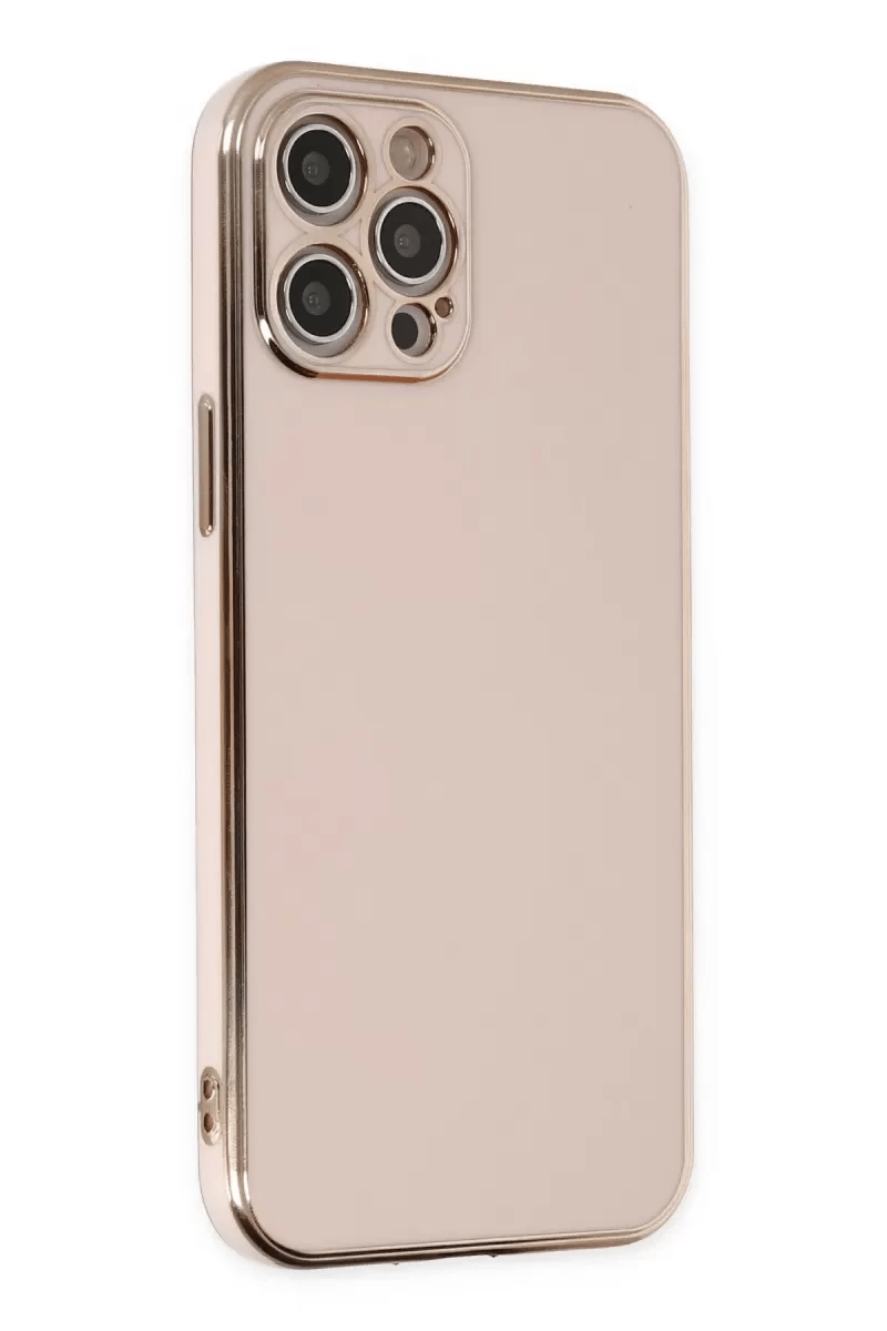 Apple iPhone 12 Pro Max Kılıf Volet Silikon - Pembe