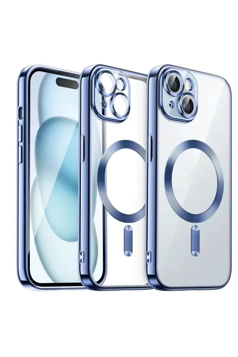 Apple iPhone 13 Kılıf Kross Magneticsafe Kapak - Sierra Blue