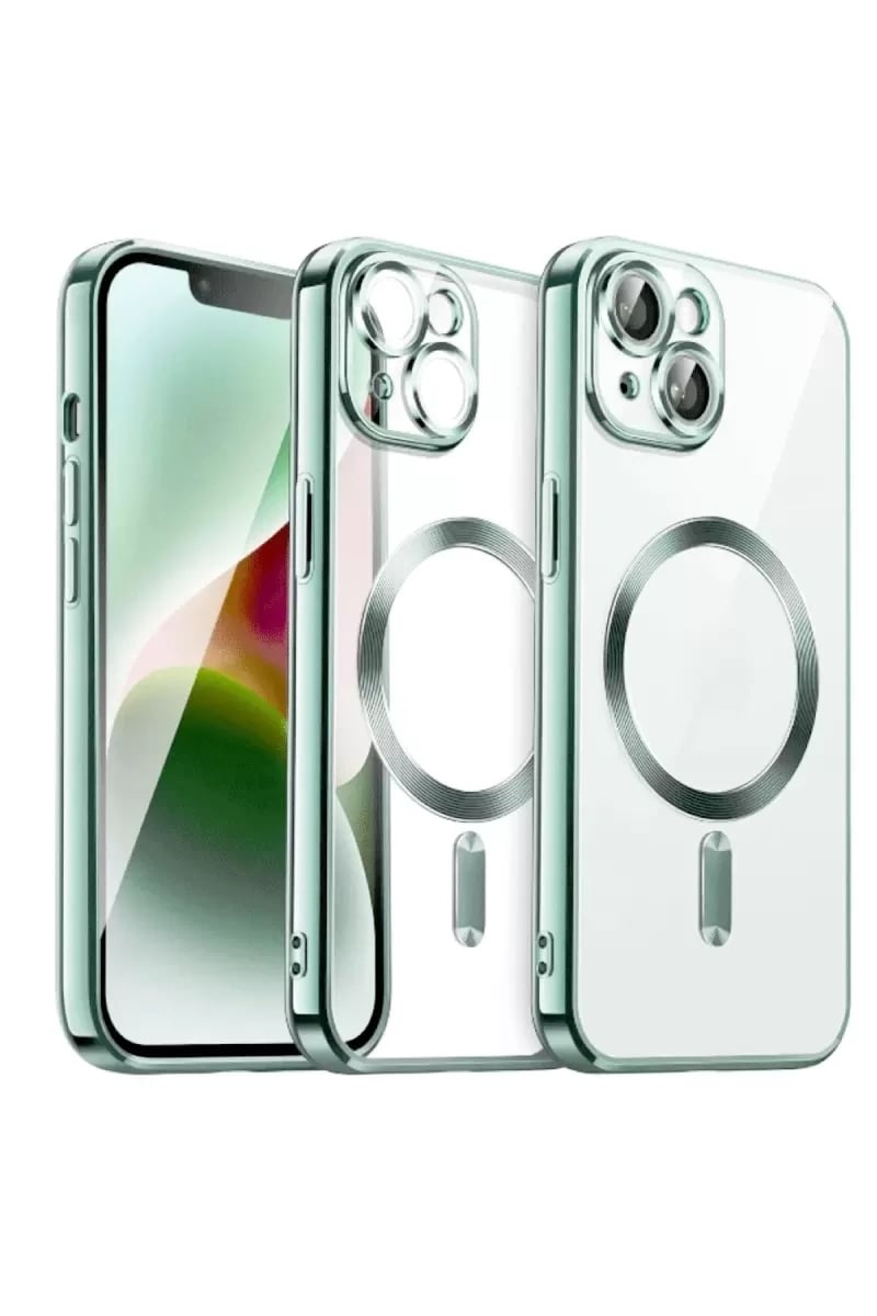 Apple iPhone 13 Kılıf Kross Magneticsafe Kapak - Koyu Yeşil