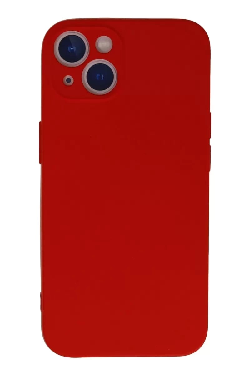 Apple iPhone 13 Mini Kılıf Nano içi Kadife Silikon - Kırmızı