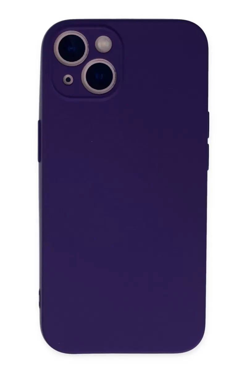 Apple iPhone 13 Mini Kılıf Nano içi Kadife Silikon - Mor