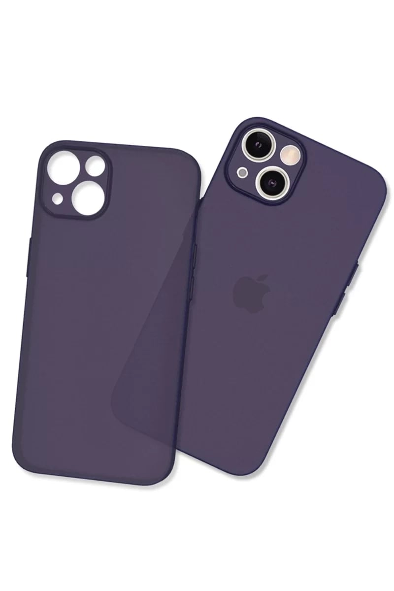 Apple iPhone 13 Mini Kılıf Puma Silikon - Koyu Mor