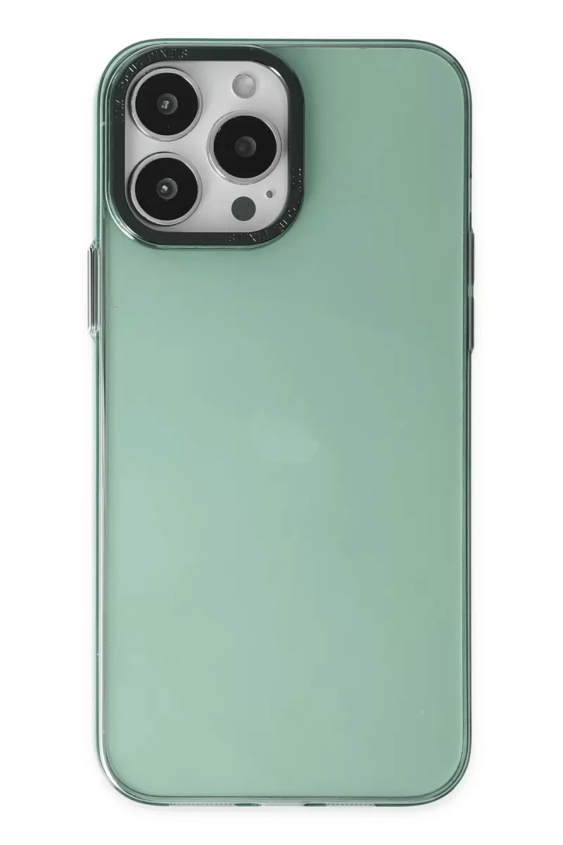 Apple iPhone 13 Pro Kılıf Anka PC Sert Metal Kapak - Yeşil