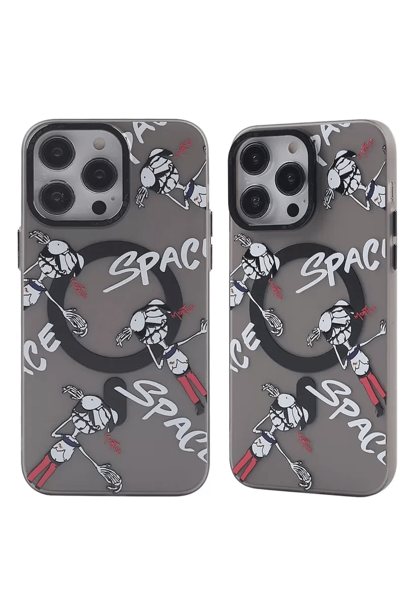 Apple iPhone 13 Pro Kılıf Apollo Magneticsafe Desenli Kapak - Apollo Siyah - 3