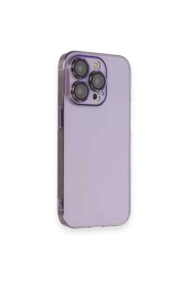 Apple iPhone 13 Pro Kılıf Armada Lensli Kapak - Lila