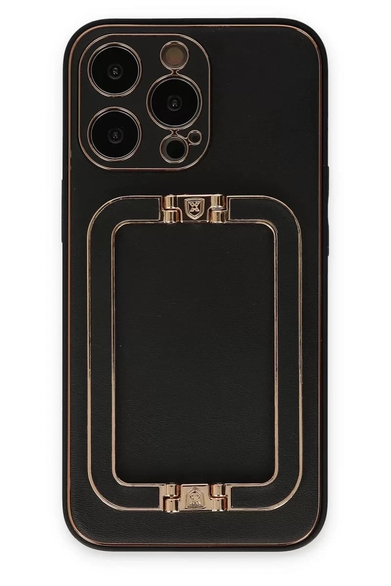Apple iPhone 13 Pro Kılıf Coco Elit Kapak - Siyah